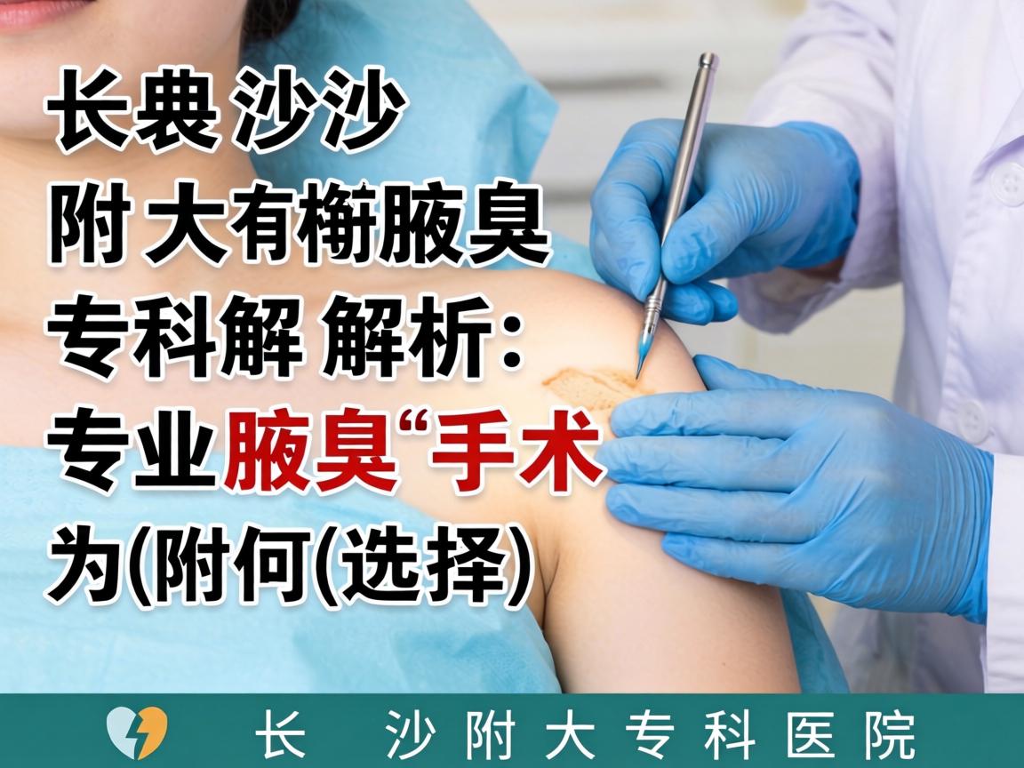 长沙附大腋臭专科解析，专业腋臭手术，为何选择长沙附大专科医院