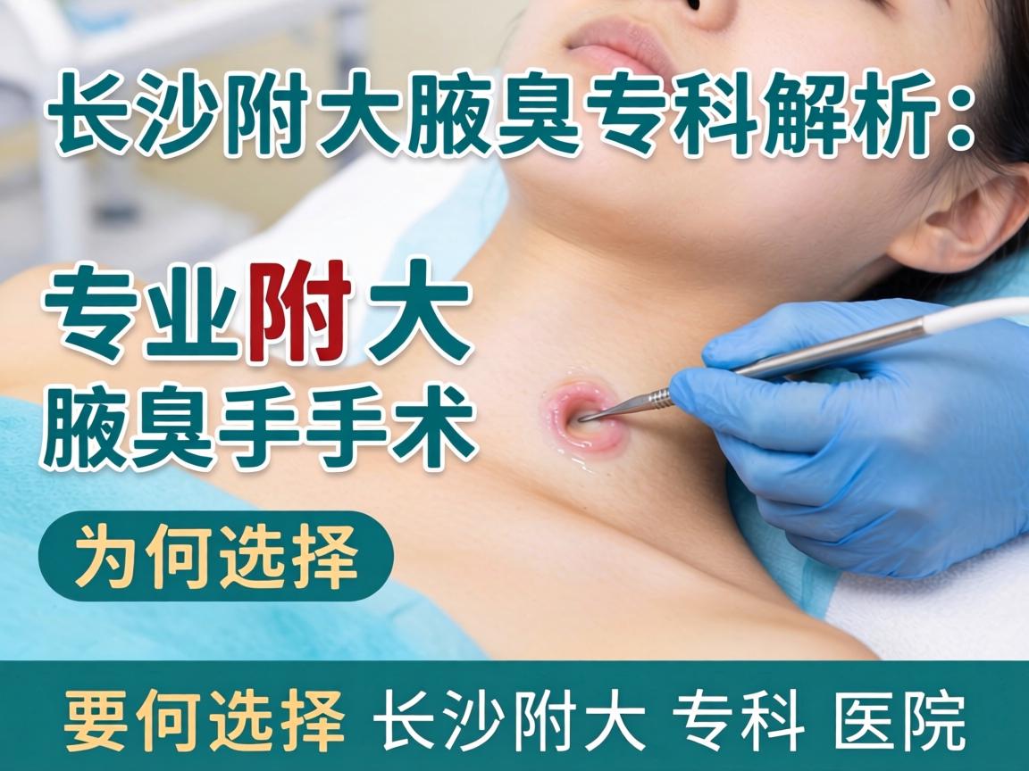 长沙附大腋臭专科解析，专业腋臭手术，为何选择长沙附大专科医院