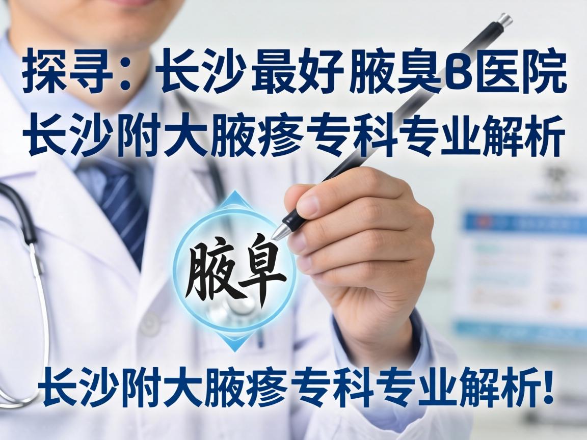 探寻长沙最好腋臭医院，长沙附大腋臭专科专业解析