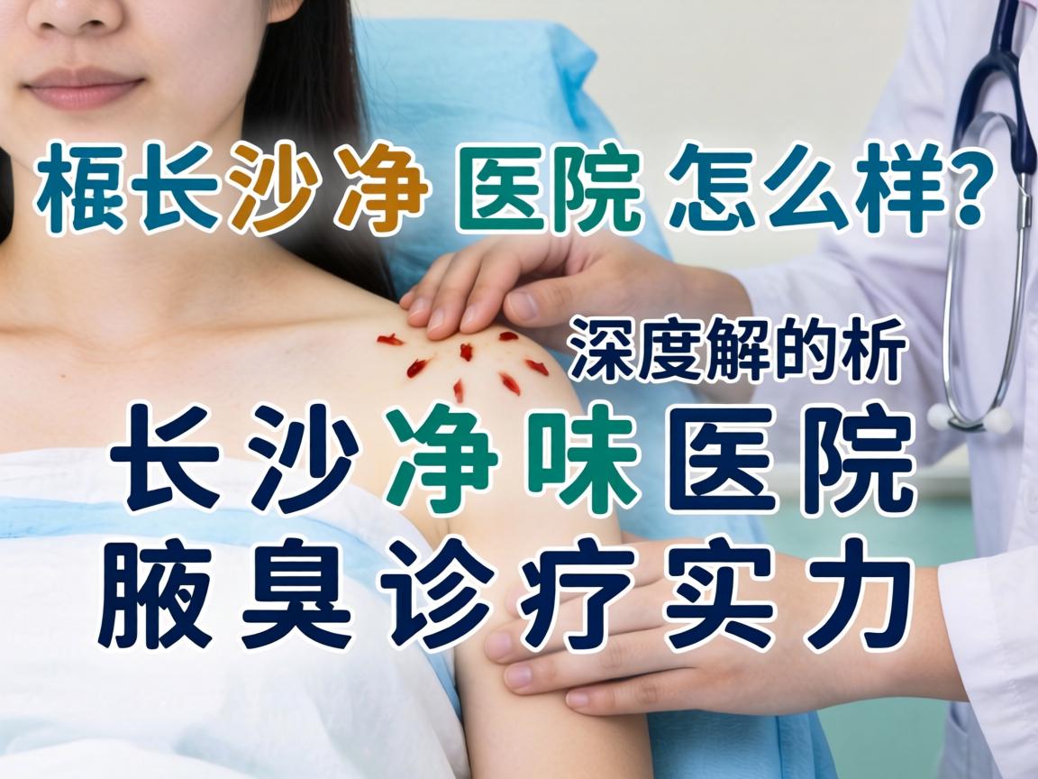 长沙净味医院怎么样？深度解析长沙净味医院的腋臭诊疗实力