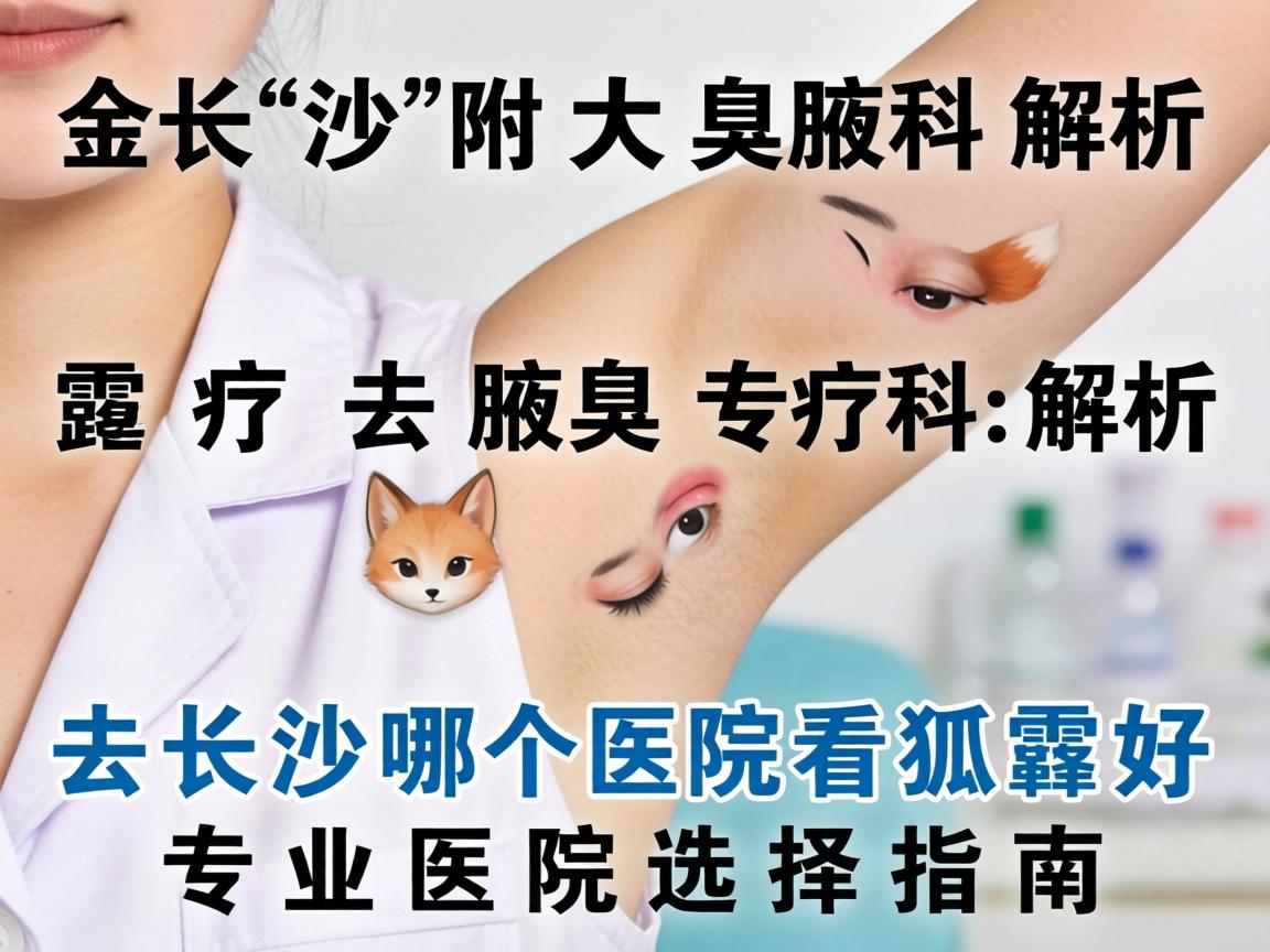 长沙附大腋臭专科解析，去长沙哪个医院看狐臭好，专业医院选择指南