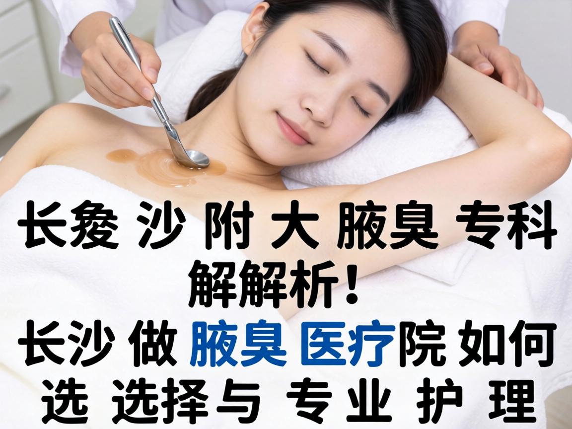 长沙附大腋臭专科解析，长沙做腋臭医院如何选择与专业护理