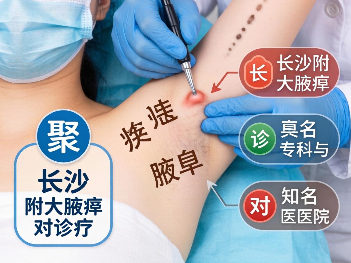 深度解析长沙腋臭诊疗，聚焦长沙附大腋臭专科与知名医院对比