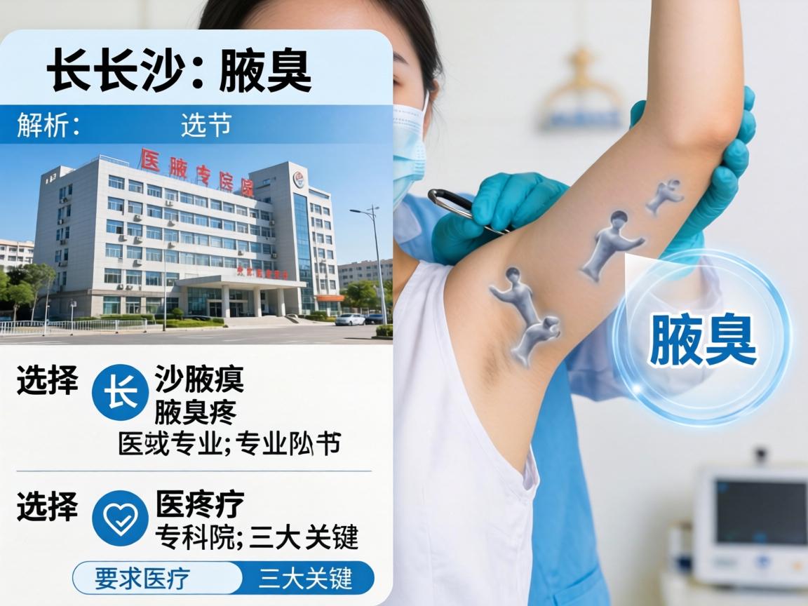 长沙腋臭医院专业解析，选择长沙腋臭专科的三大关键