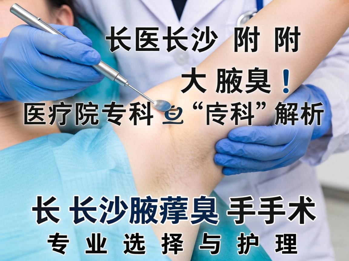 长沙附大腋臭专科解析，长沙腋臭手术医院的专业选择与护理