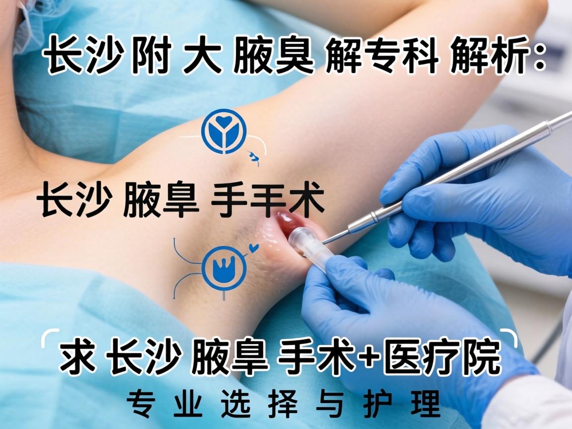 长沙附大腋臭专科解析，长沙腋臭手术医院的专业选择与护理