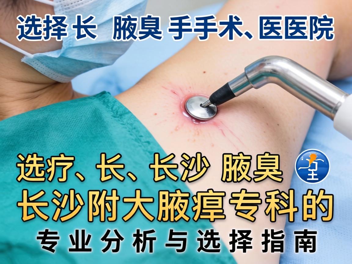 选择长沙腋臭手术医院，长沙附大腋臭专科的专业分析与选择指南