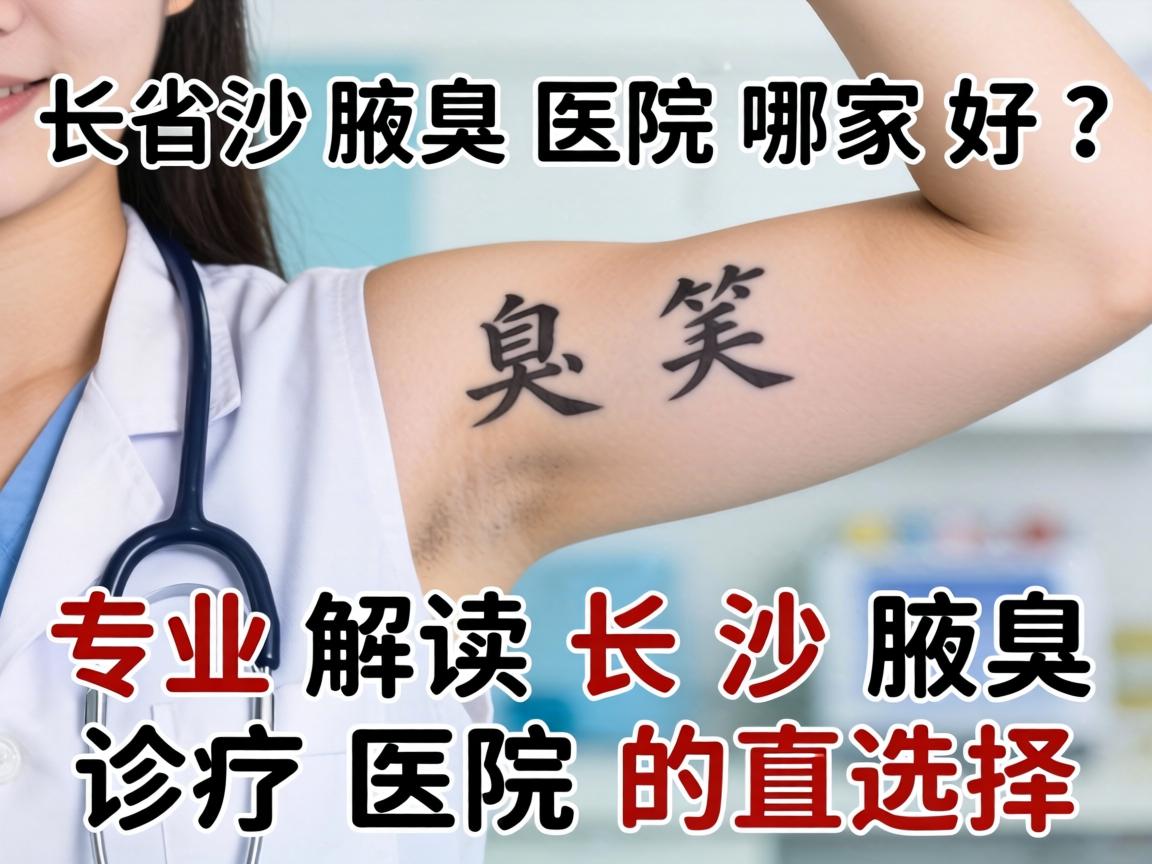 长沙腋臭医院哪家好？专业解读长沙腋臭诊疗医院的选择