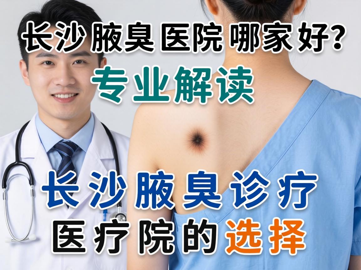 长沙腋臭医院哪家好？专业解读长沙腋臭诊疗医院的选择