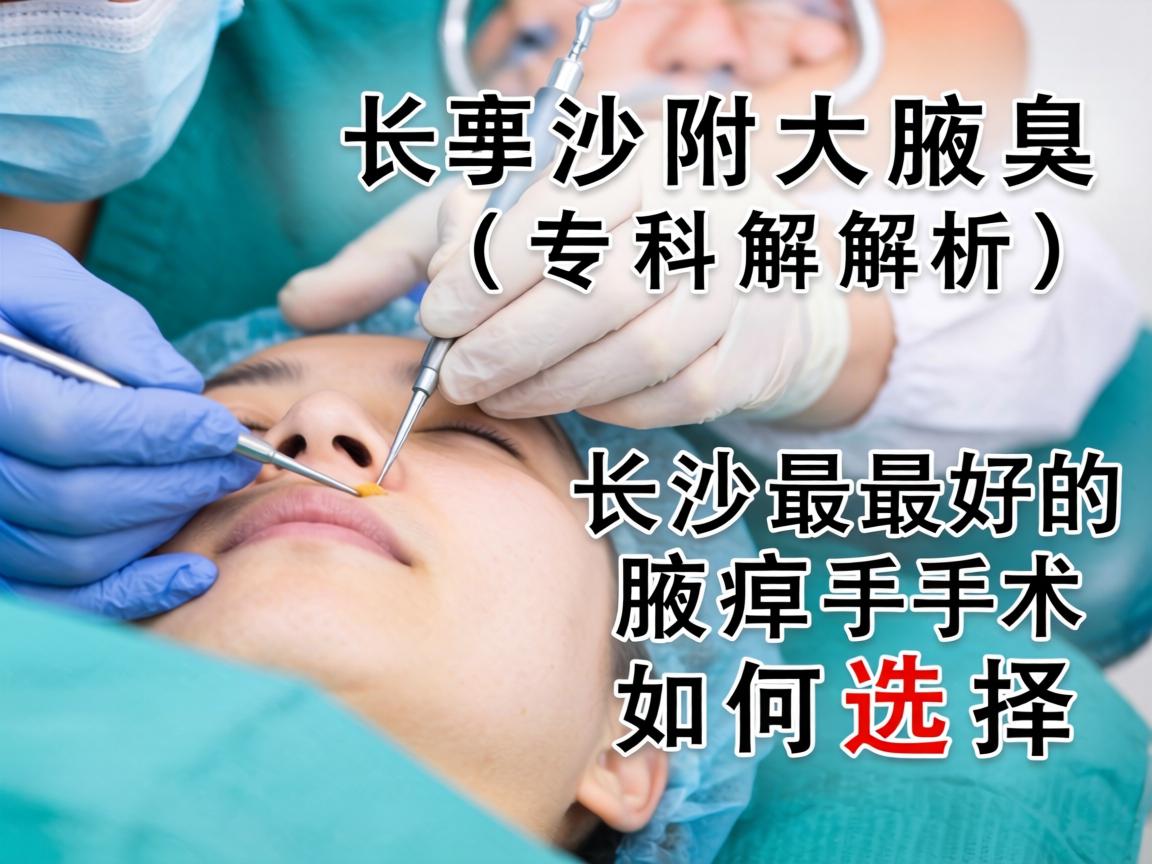 长沙附大腋臭专科解析，长沙最好的腋臭手术如何选择
