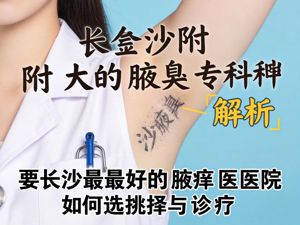 长沙附大腋臭专科解析，长沙最好的腋臭医院如何选择与诊疗