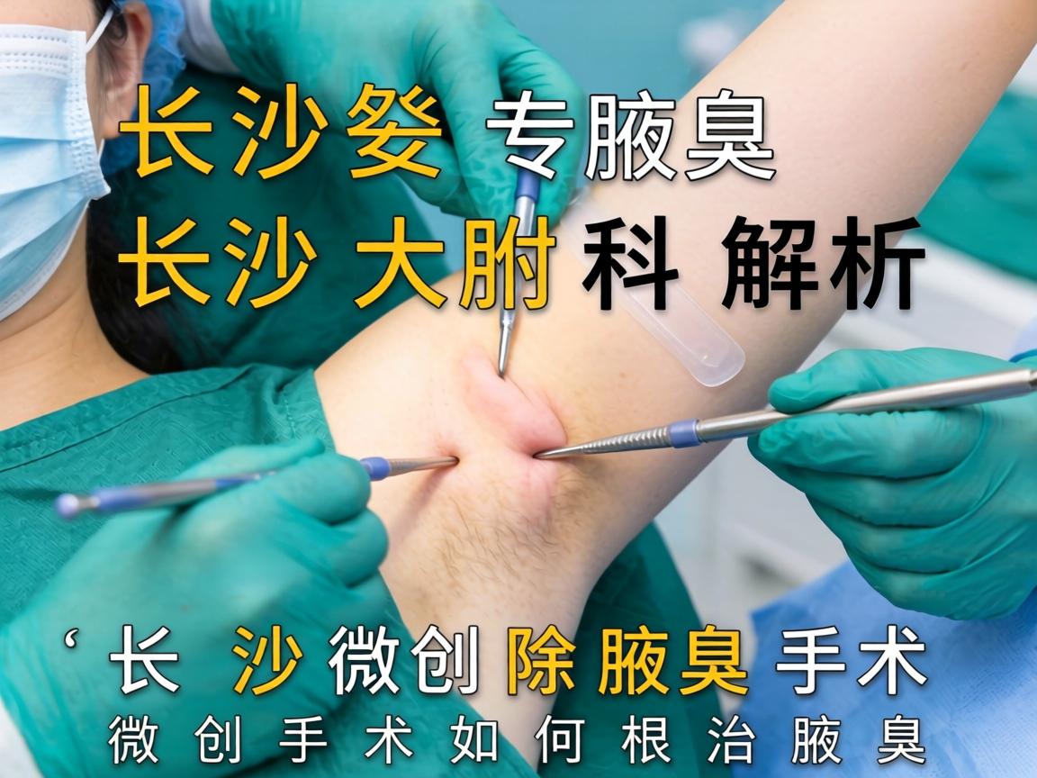 长沙附大腋臭专科解析，长沙微创除腋臭手术，微创手术如何根治腋臭