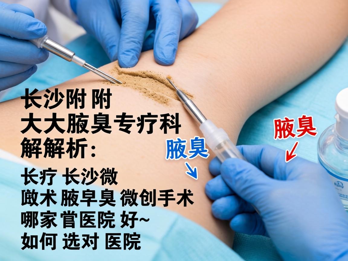 长沙附大腋臭专科解析，长沙做腋臭微创手术哪家医院好，如何选对医院
