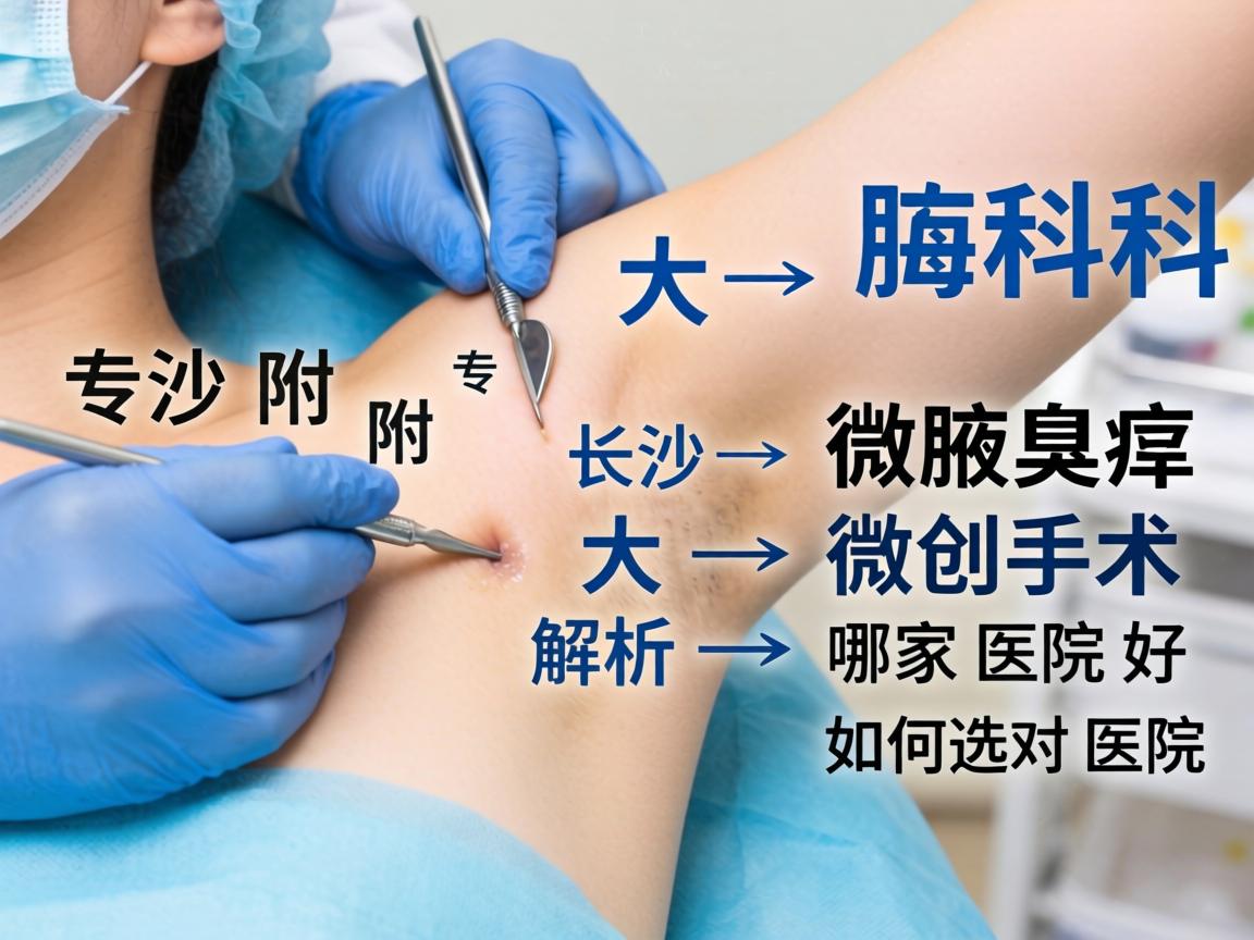 长沙附大腋臭专科解析，长沙做腋臭微创手术哪家医院好，如何选对医院