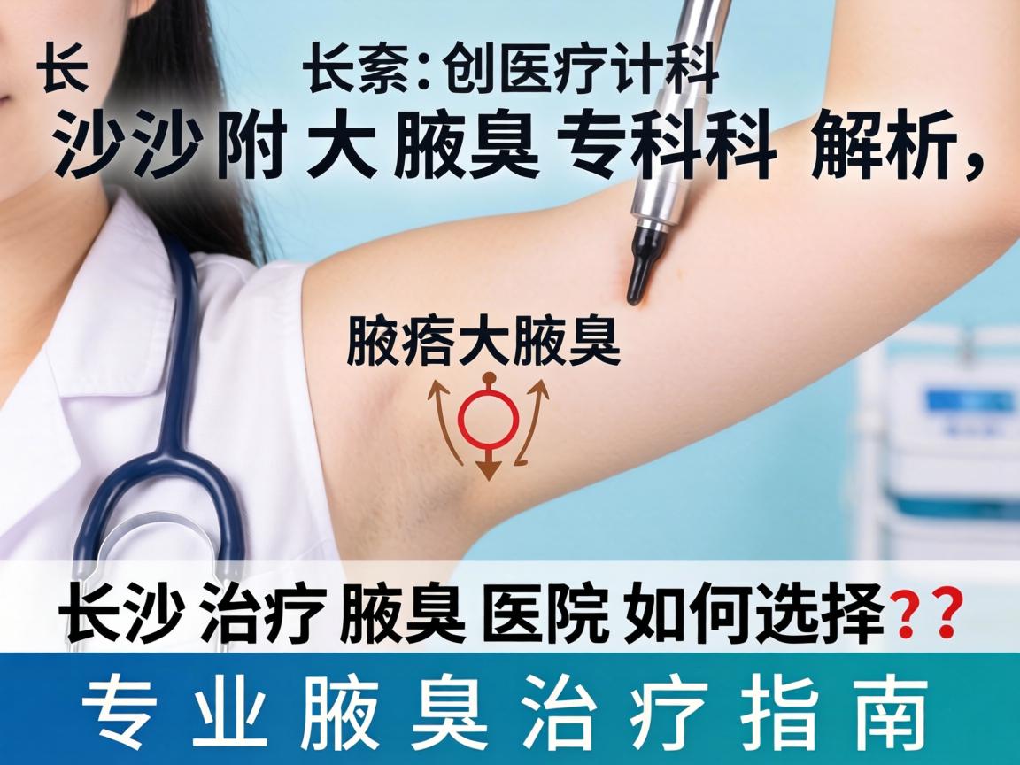 长沙附大腋臭专科解析，长沙治疗腋臭医院如何选择？专业腋臭治疗指南
