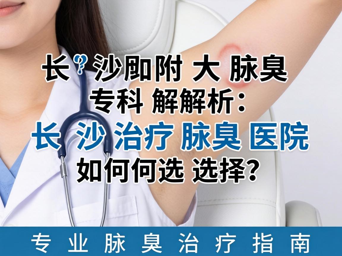 长沙附大腋臭专科解析，长沙治疗腋臭医院如何选择？专业腋臭治疗指南