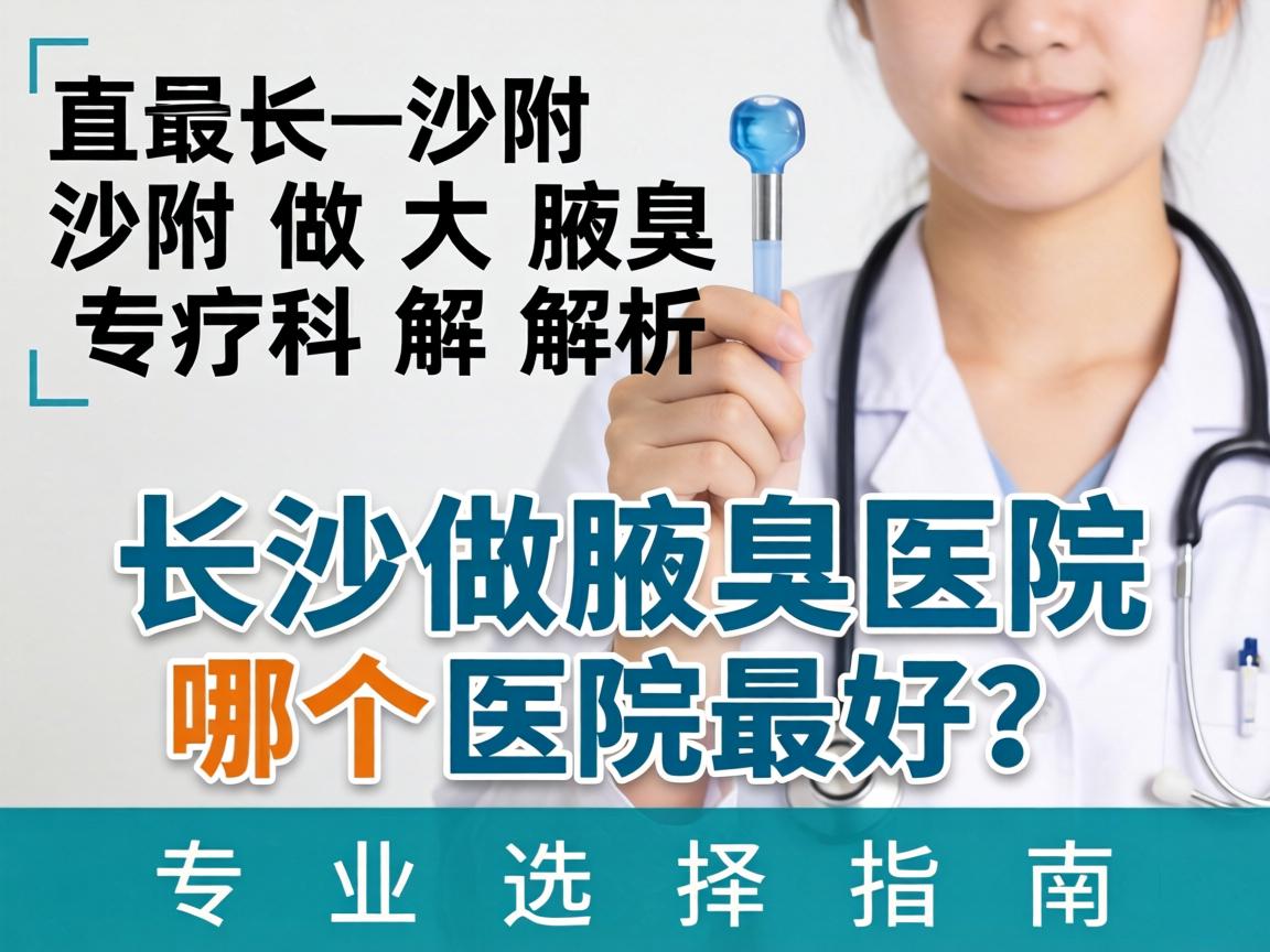 长沙附大腋臭专科解析，长沙做腋臭医院哪个医院最好？专业选择指南