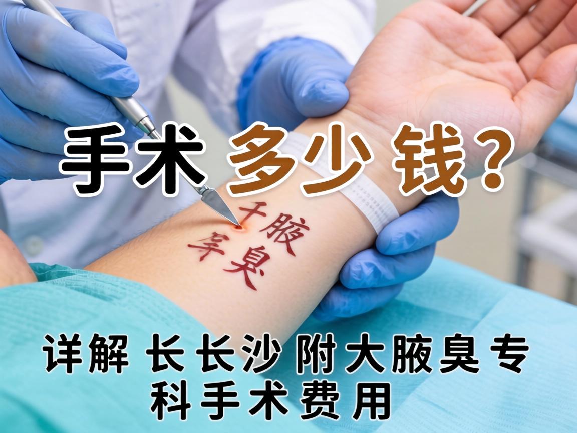 腋臭手术多少钱？详解长沙附大腋臭专科手术费用