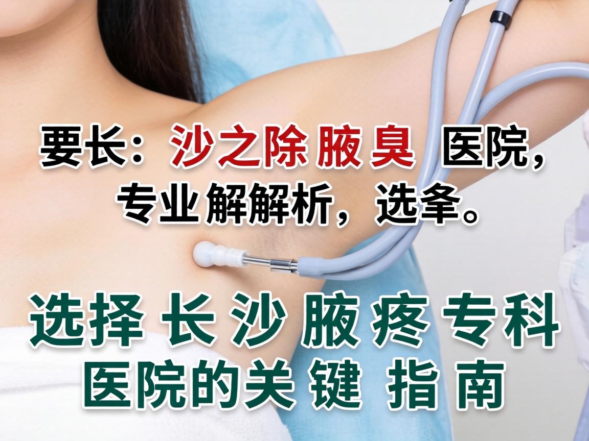 长沙除腋臭医院专业解析，选择长沙腋臭专科医院的关键指南