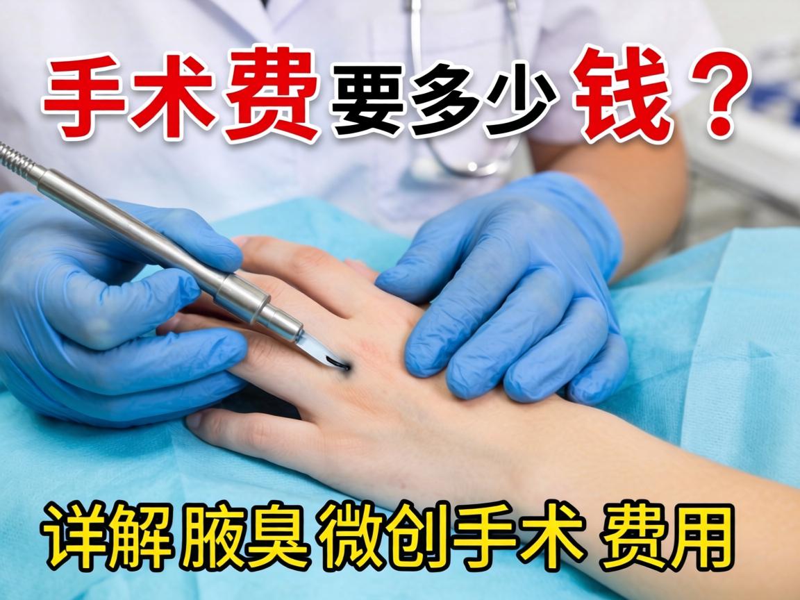 腋臭手术费要多少钱？详解腋臭微创手术费用