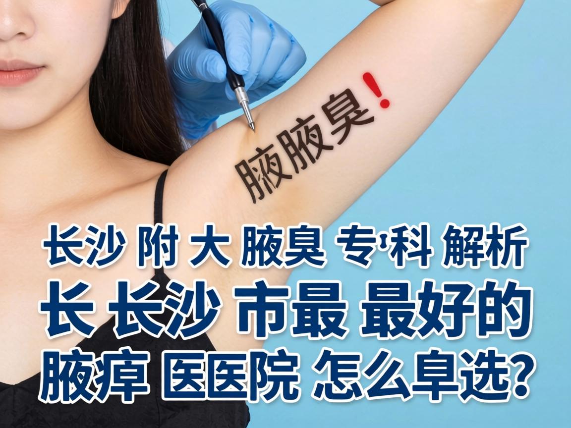 长沙附大腋臭专科解析，长沙市最好的腋臭医院怎么选？