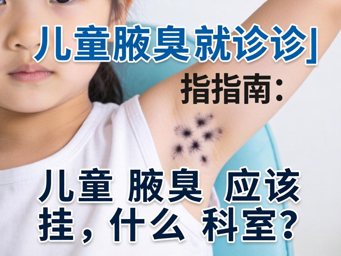 儿童腋臭就诊指南，儿童腋臭应该挂什么科室？