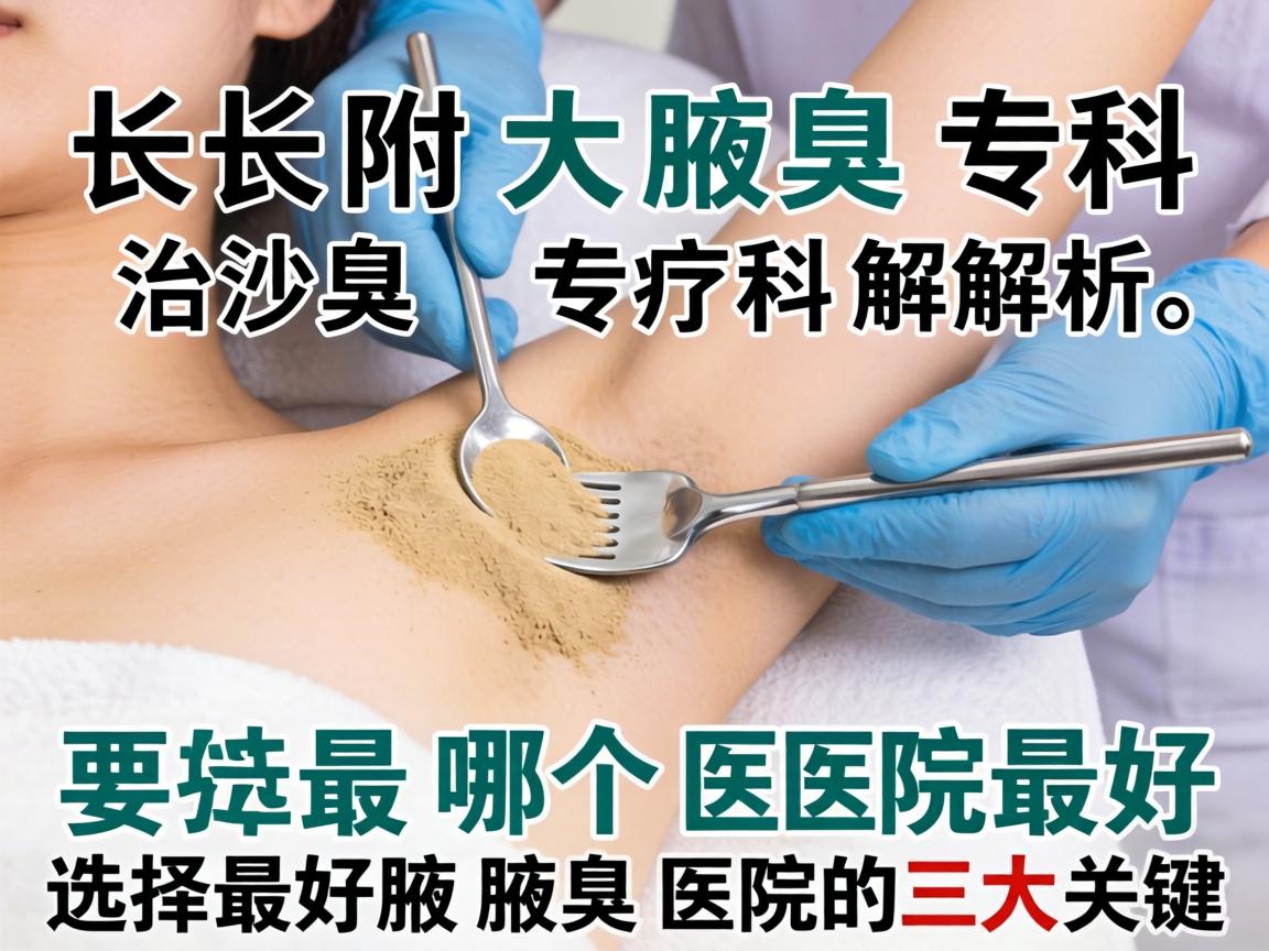 长沙附大腋臭专科解析，治腋臭哪个医院最好，选择最好腋臭医院的三大关键