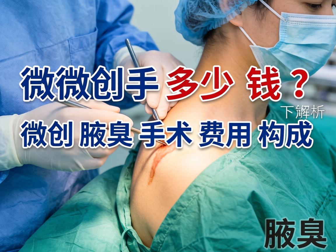微创腋臭手术多少钱？解析微创腋臭手术费用构成