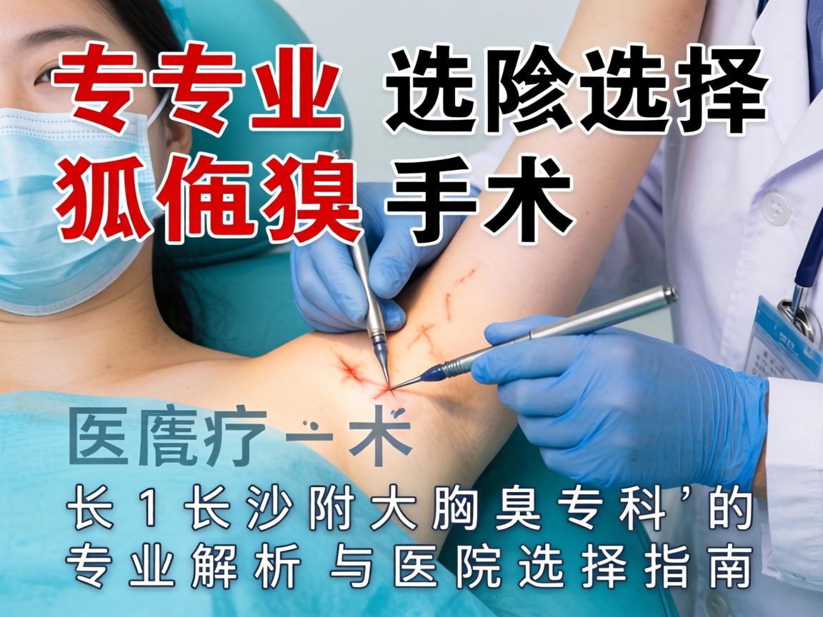 专业选择狐臭手术医院，长沙附大腋臭专科的专业解析与医院选择指南