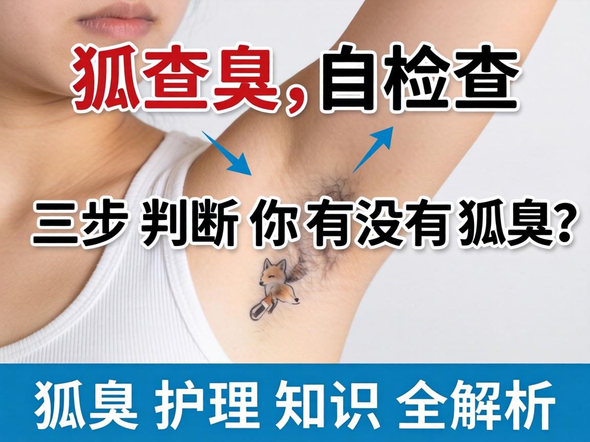 狐臭自查指南，三步判断你有没有狐臭，狐臭护理知识全解析