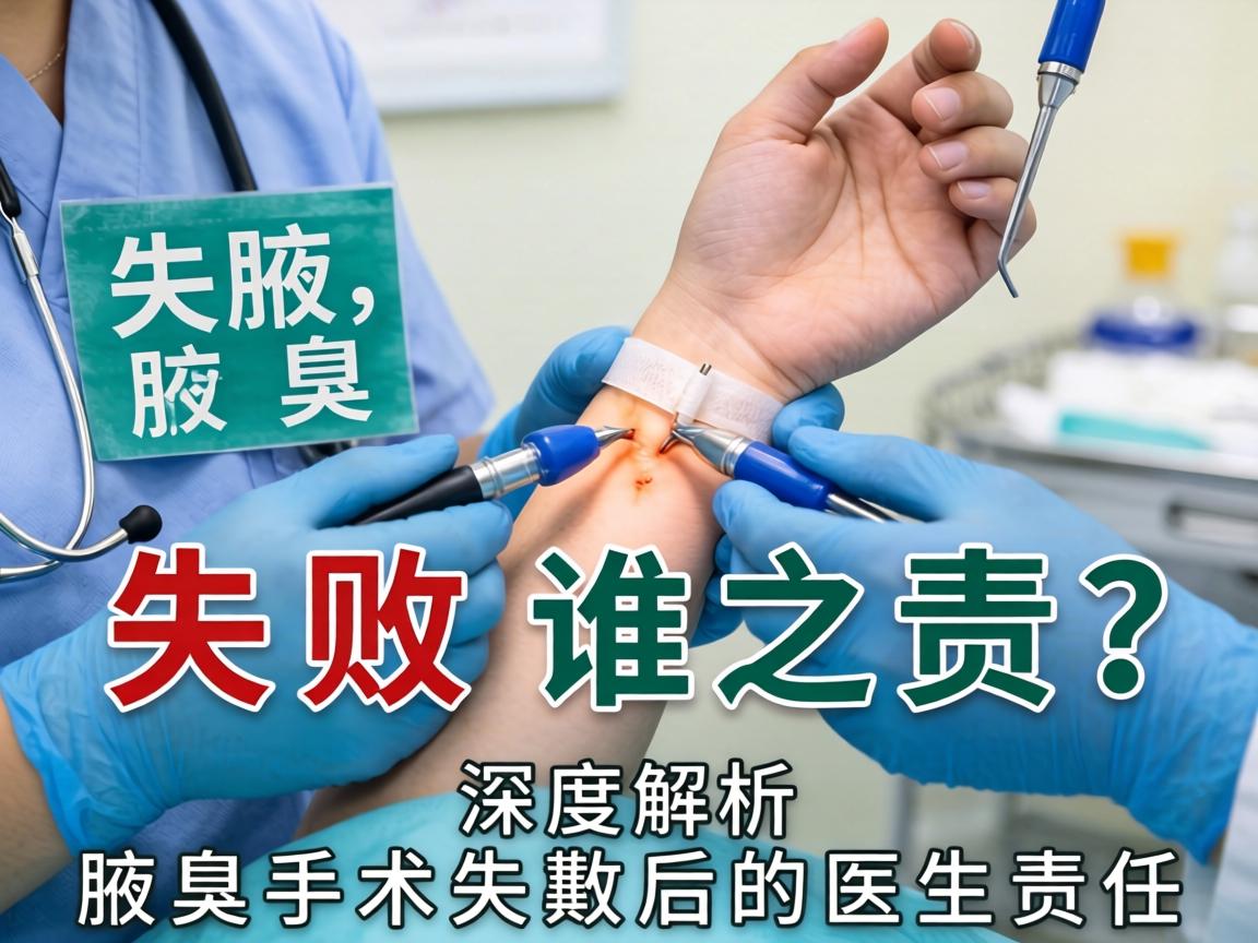 腋臭手术失败谁之责？深度解析腋臭手术失败后的医生责任