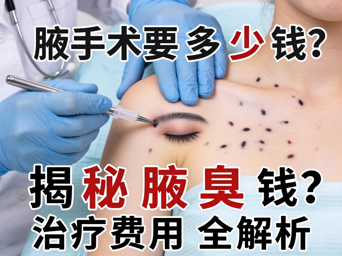腋臭手术要多少钱？揭秘腋臭治疗费用全解析