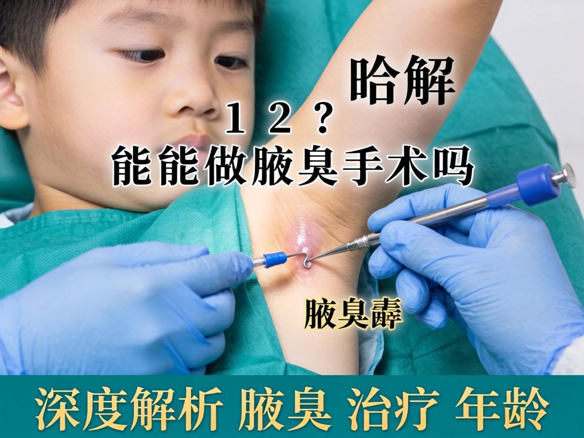 腋臭手术解惑，12岁能做腋臭手术吗？深度解析腋臭治疗年龄