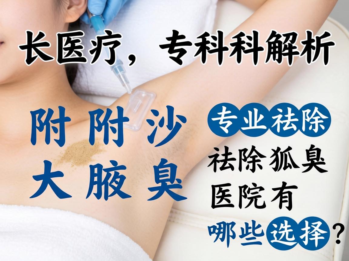 长沙附大腋臭专科解析，专业祛除狐臭的医院有哪些选择？