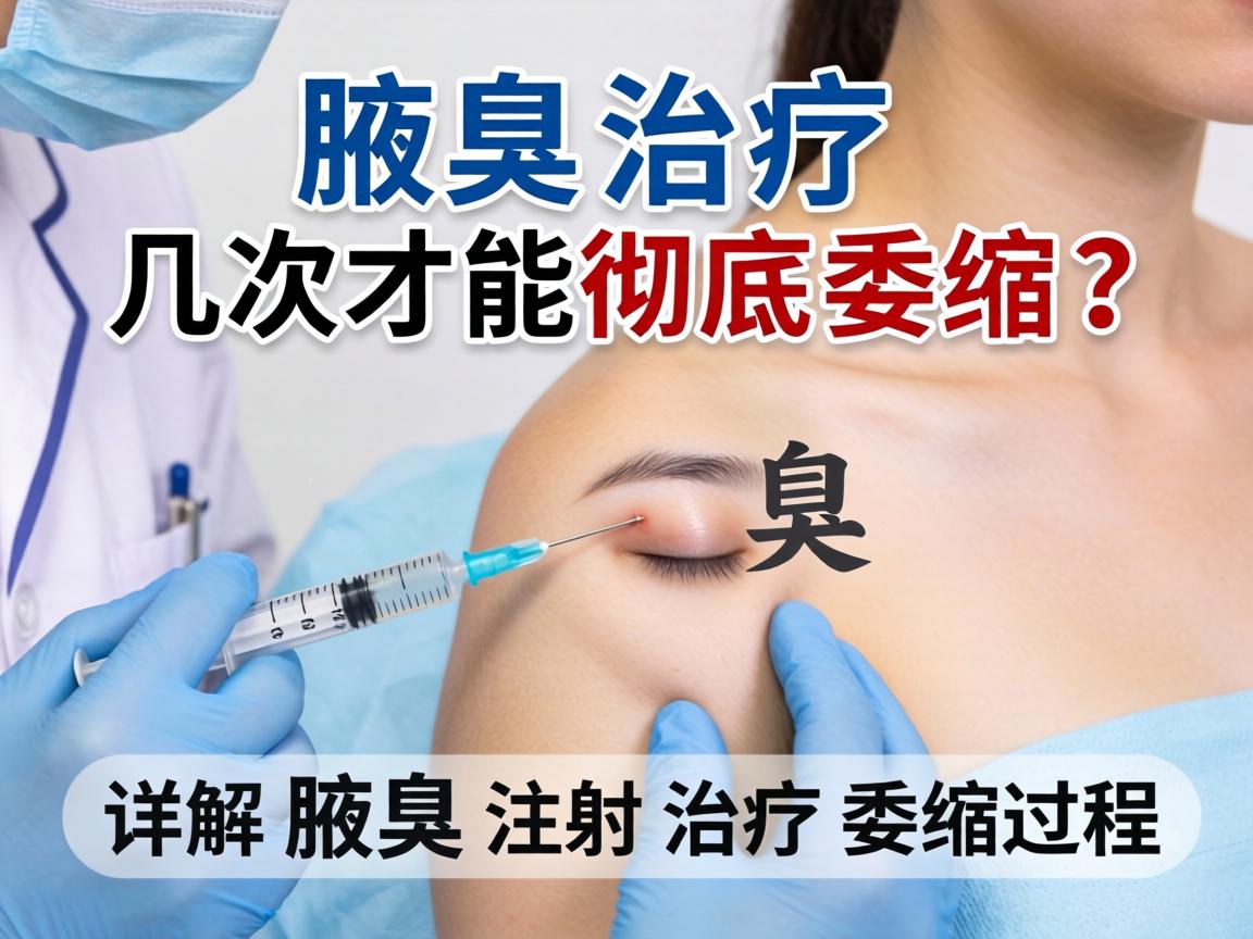 腋臭注射治疗几次才能彻底萎缩？详解腋臭注射治疗萎缩过程