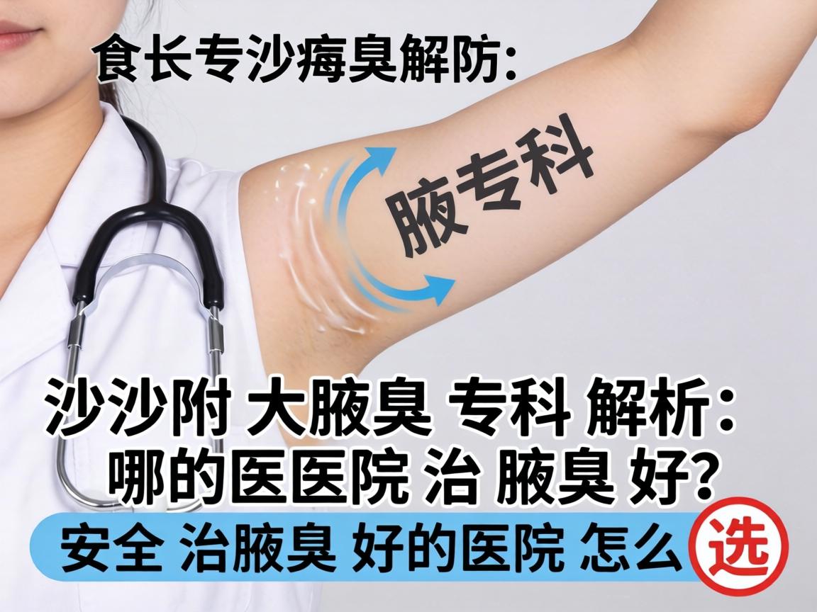 长沙附大腋臭专科解析，哪的医院治腋臭好，安全治腋臭好的医院怎么选