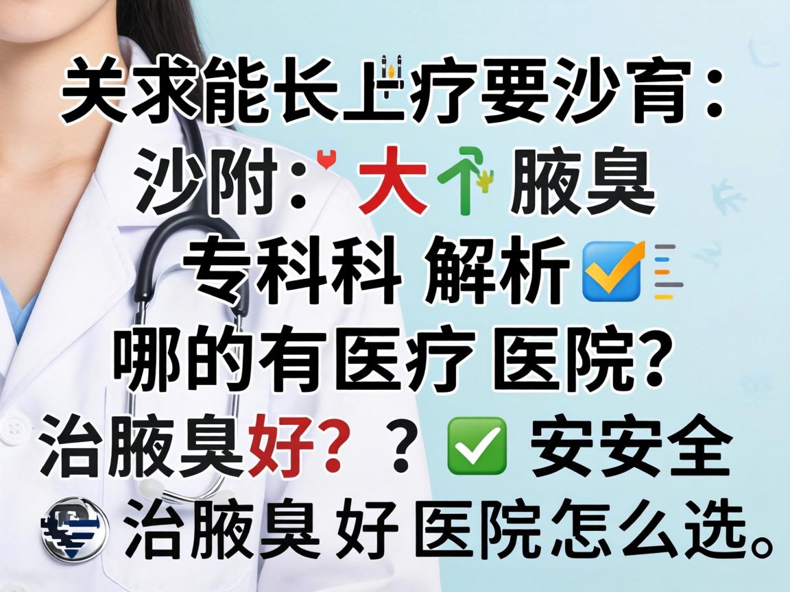 长沙附大腋臭专科解析，哪的医院治腋臭好，安全治腋臭好的医院怎么选