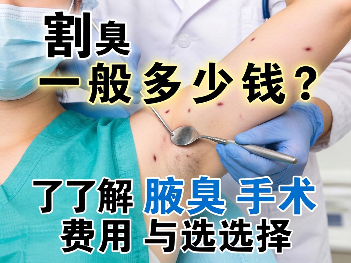 割腋臭一般多少钱？了解腋臭手术费用与选择