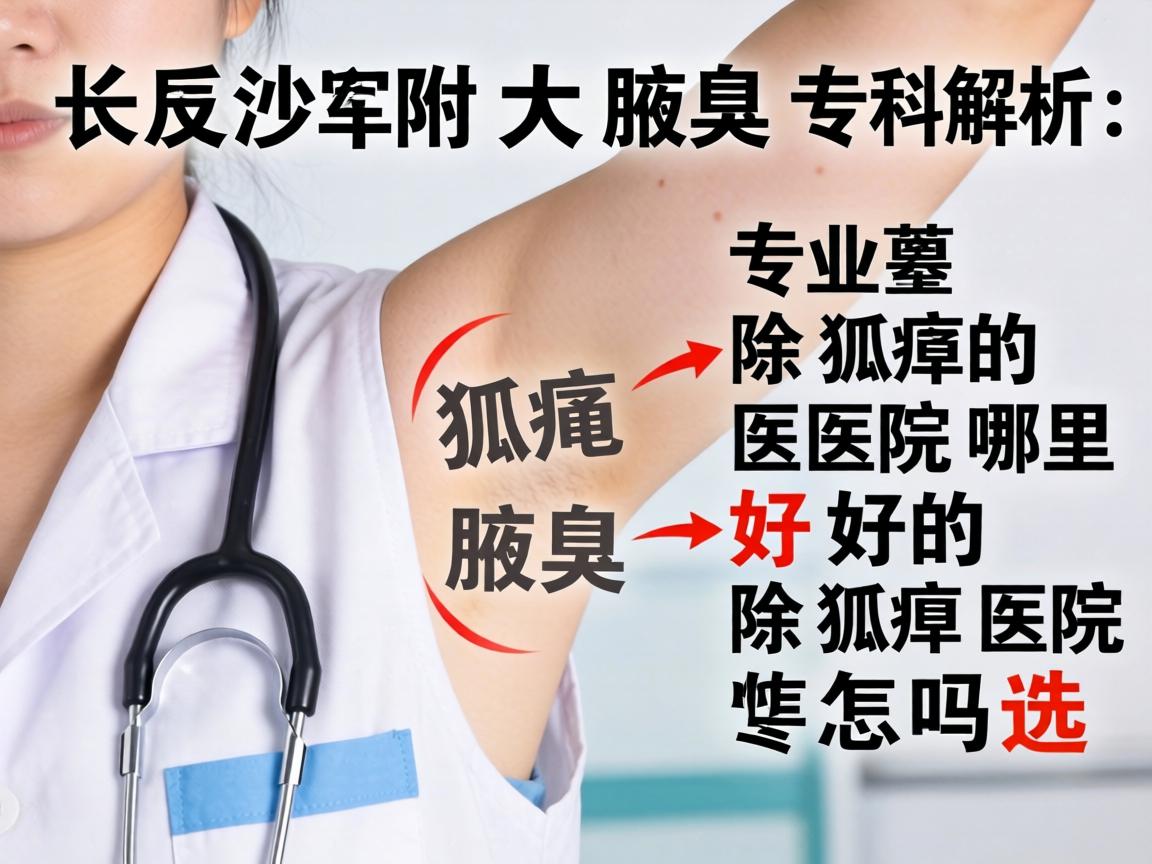 长沙附大腋臭专科解析，专业除狐臭的医院哪里好，好的除狐臭医院怎么选