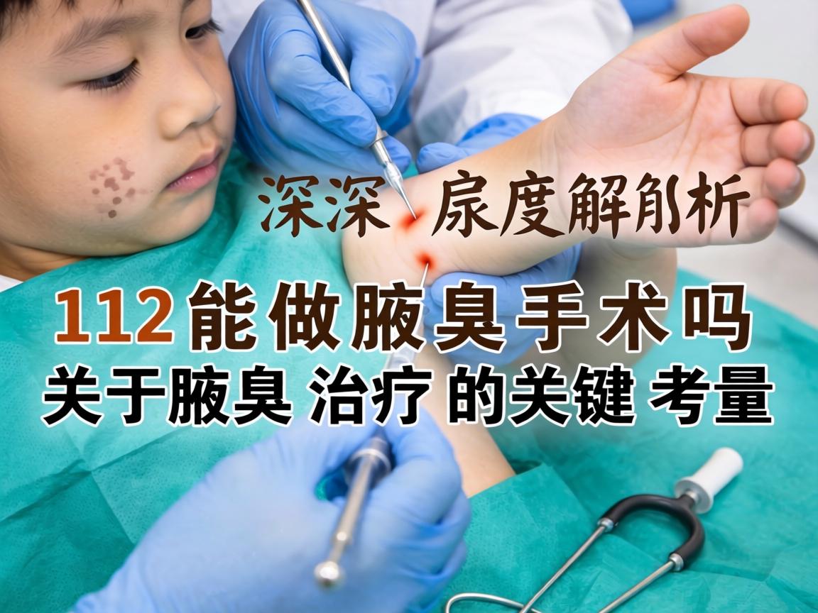 腋臭手术深度解析，12岁能做腋臭手术吗？关于腋臭治疗的关键考量