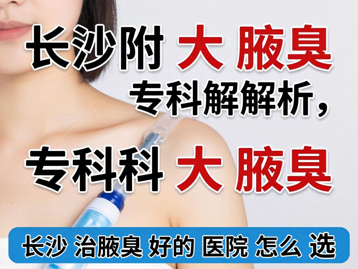 长沙附大腋臭专科解析，长沙治腋臭好的医院怎么选