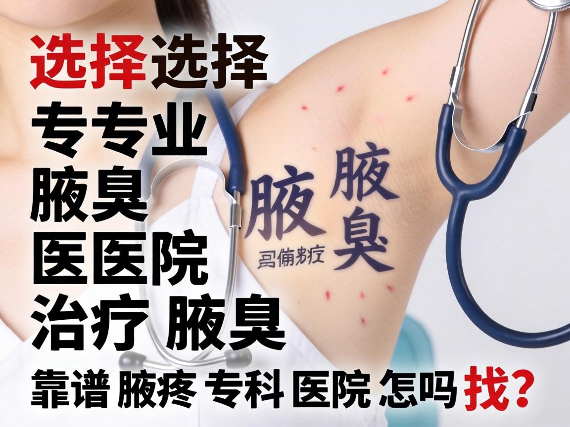 选择专业腋臭医院治疗腋臭，靠谱腋臭专科医院怎么找？