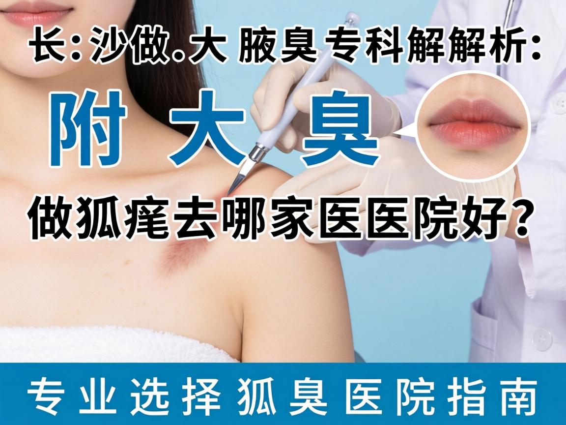 长沙附大腋臭专科解析，做狐臭去哪家医院好？专业选择狐臭医院指南
