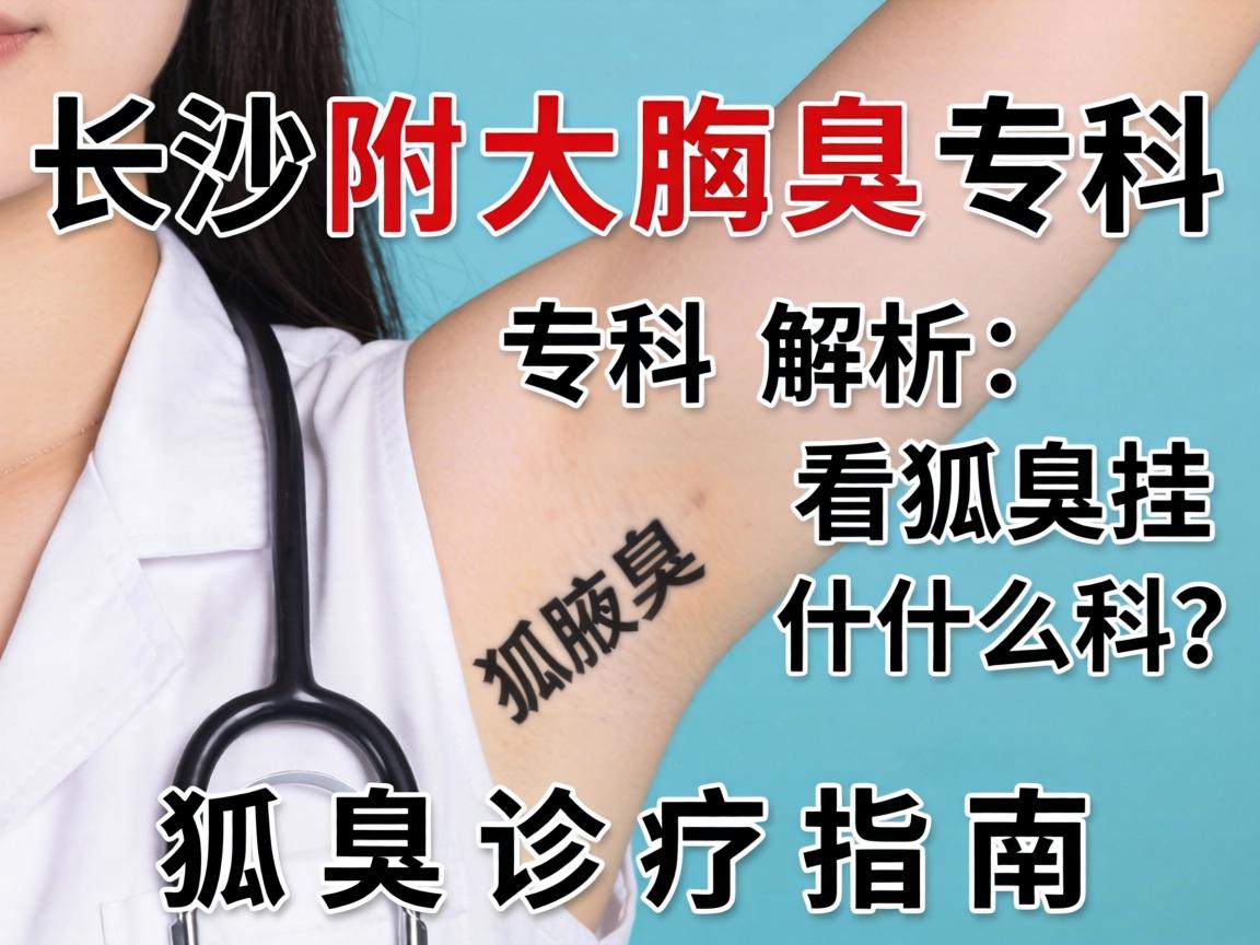 长沙附大腋臭专科解析，看狐臭挂什么科，狐臭诊疗指南