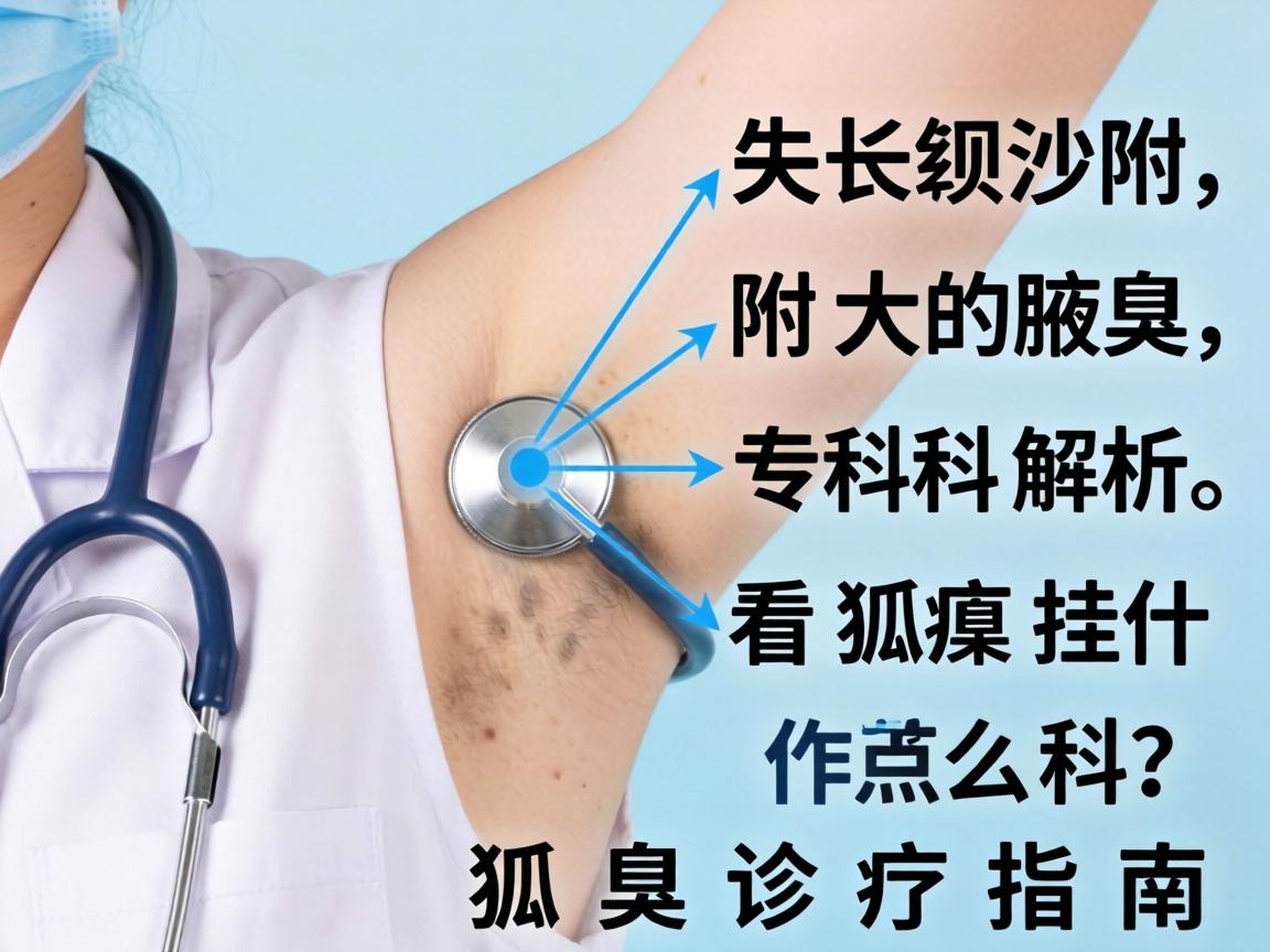 长沙附大腋臭专科解析，看狐臭挂什么科，狐臭诊疗指南