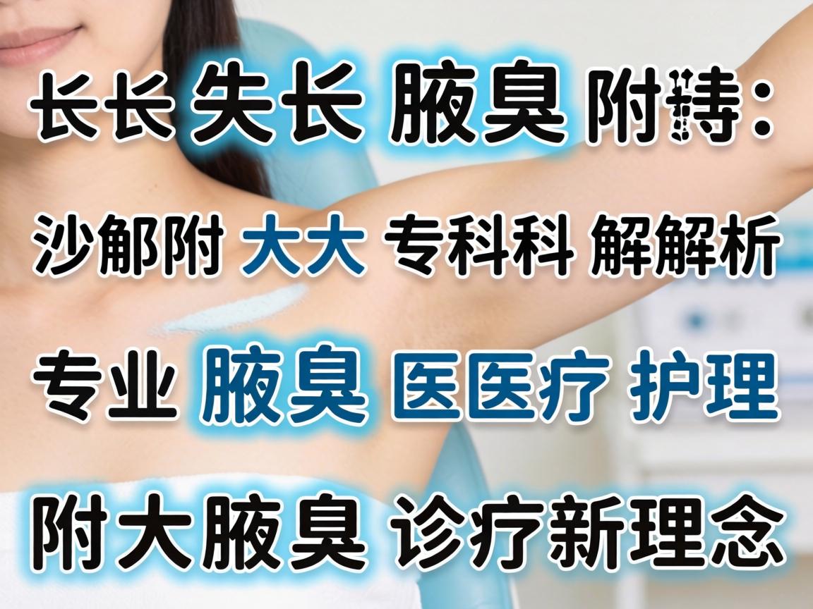 长沙附大腋臭专科解析，专业腋臭医疗护理，附大腋臭诊疗新理念