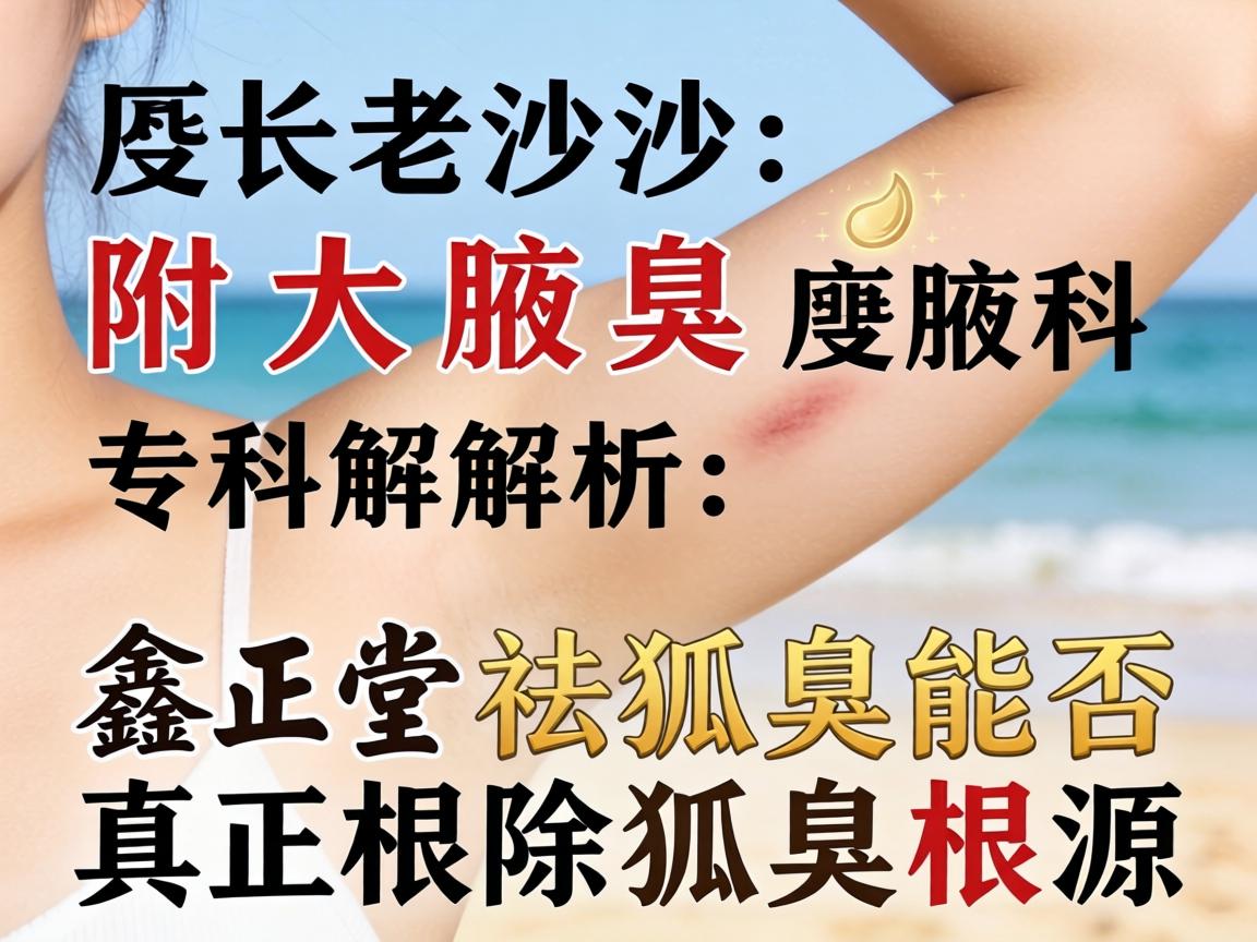 长沙附大腋臭专科解析，鑫正堂祛狐臭能否真正根除狐臭根源
