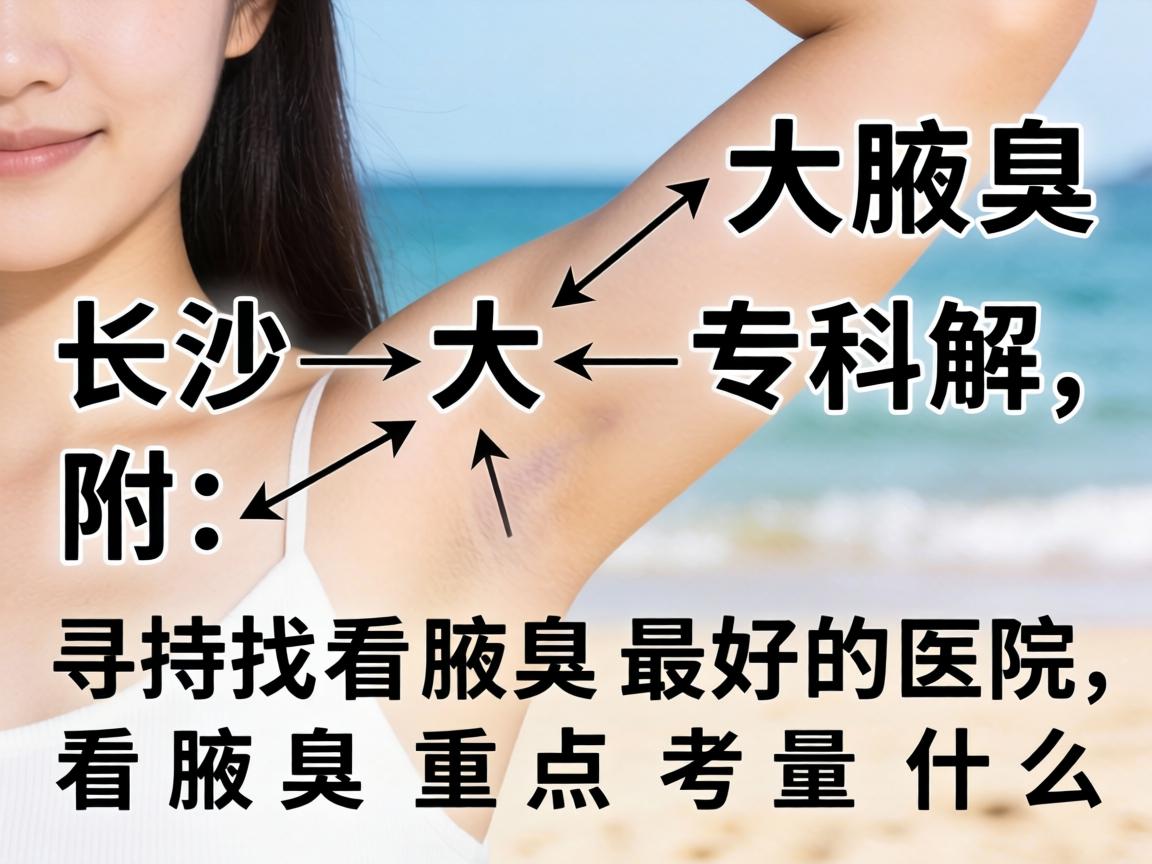 长沙附大腋臭专科解析，寻找看腋臭最好的医院，看腋臭重点考量什么