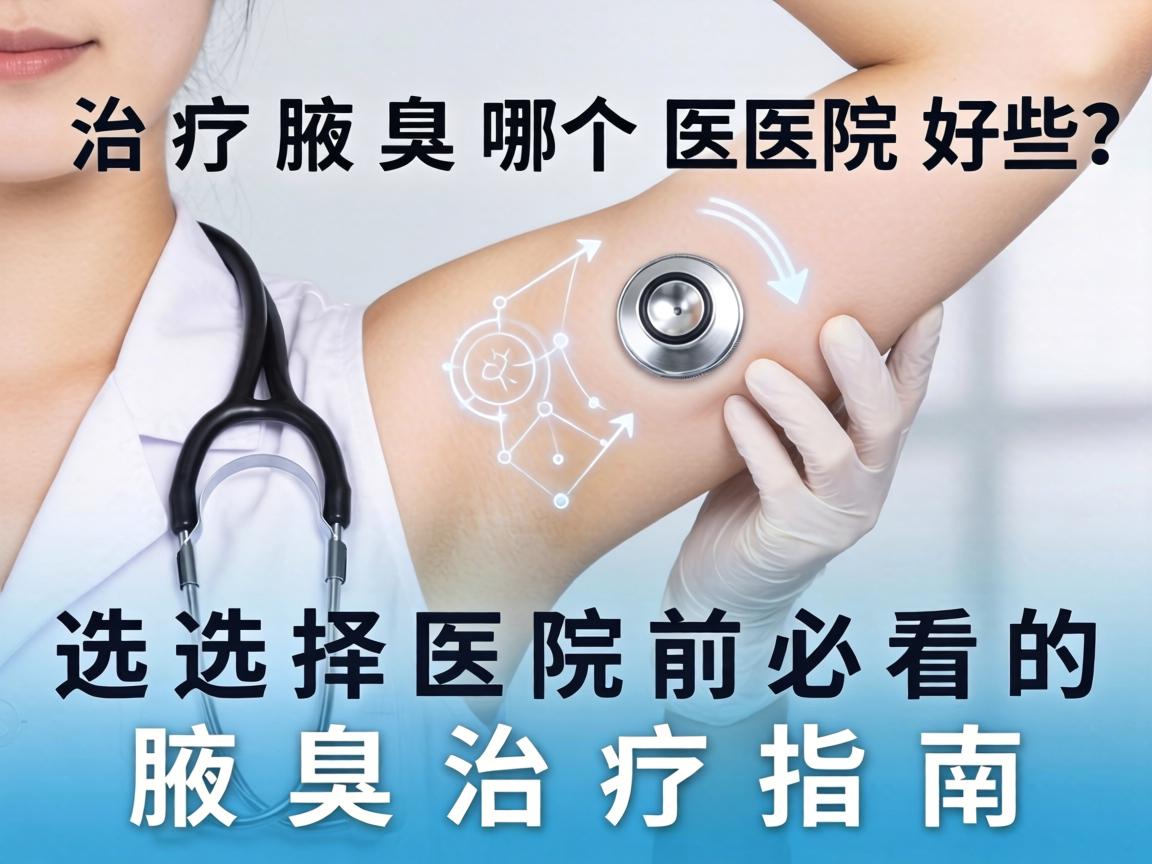 治疗腋臭哪个医院好些？选择医院前必看的腋臭治疗指南
