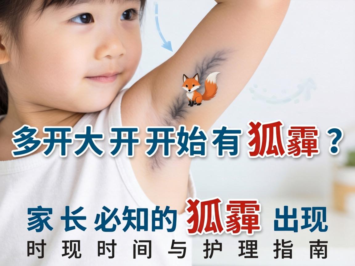 小孩多大开始有狐臭？家长必知的狐臭出现时间与护理指南